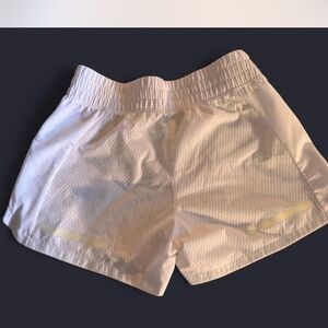 Adidas White Athletic Shorts with Elastic Waistband